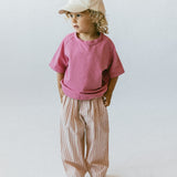 Classic Stripe Pants- Pink