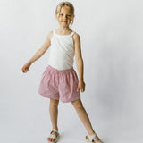 Pin Striped Shorts- Red