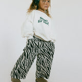 Graphic Crewneck- Snacks For Dinner- Green