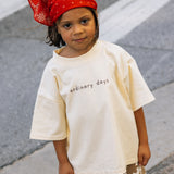 Boxy Graphic Tee- Ordinary Days- Cream