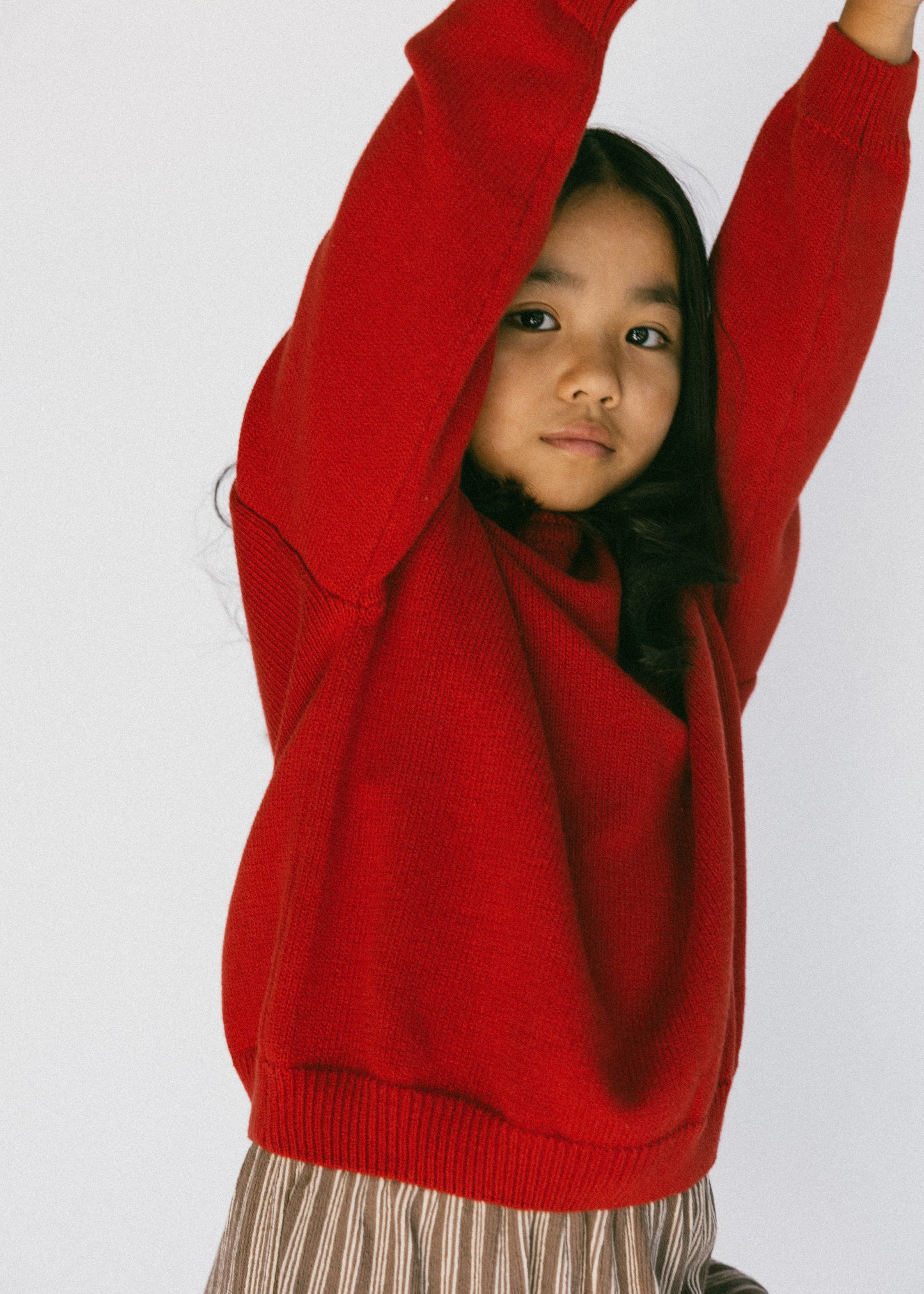 Rollneck Knit- Red