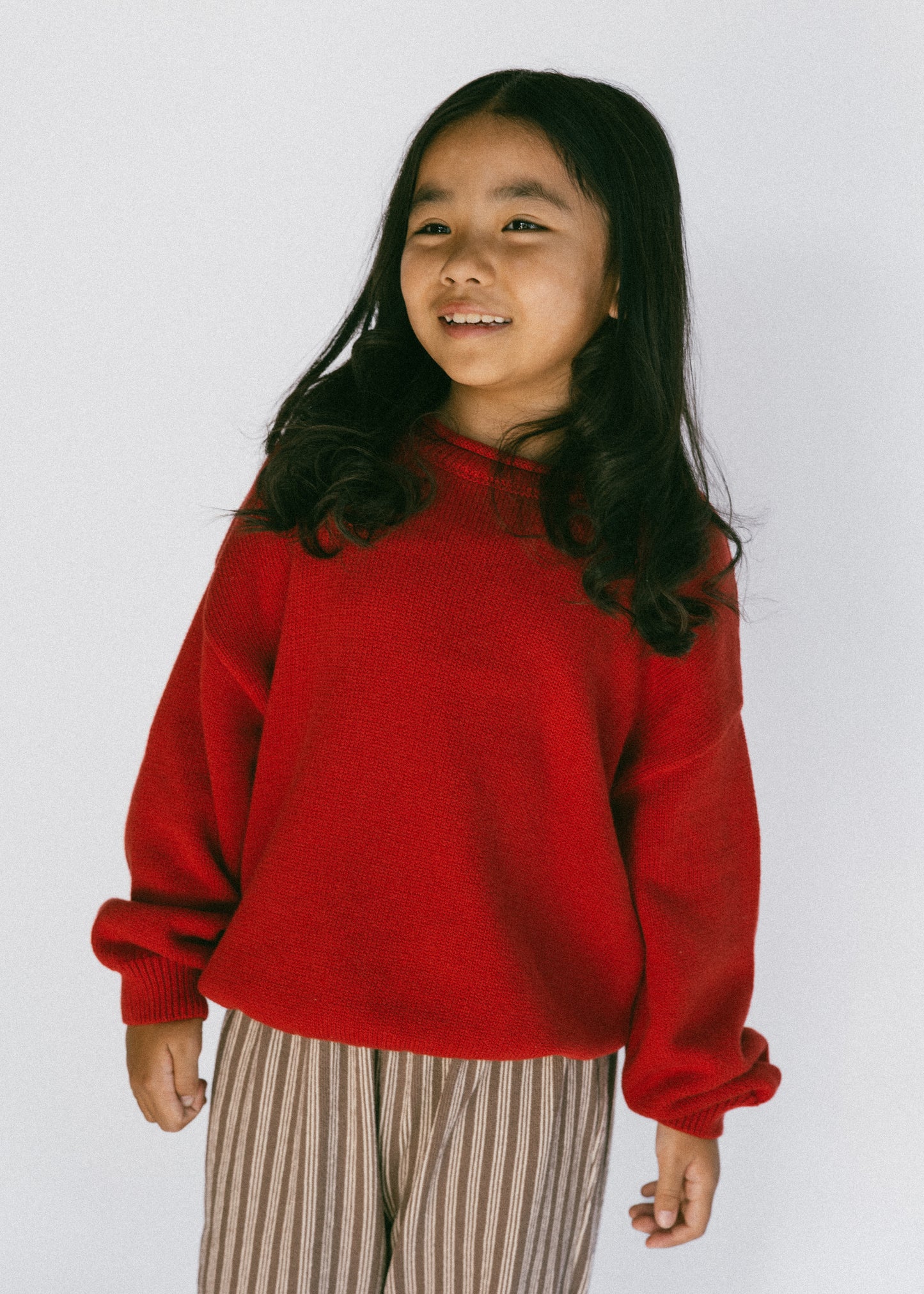 Rollneck Knit- Red