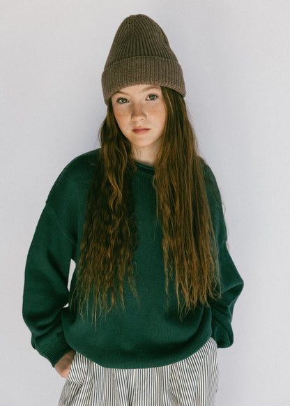 Rollneck Knit- Evergreen