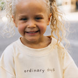 Boxy Graphic Tee- Ordinary Days- Cream