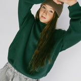 Rollneck Knit- Evergreen