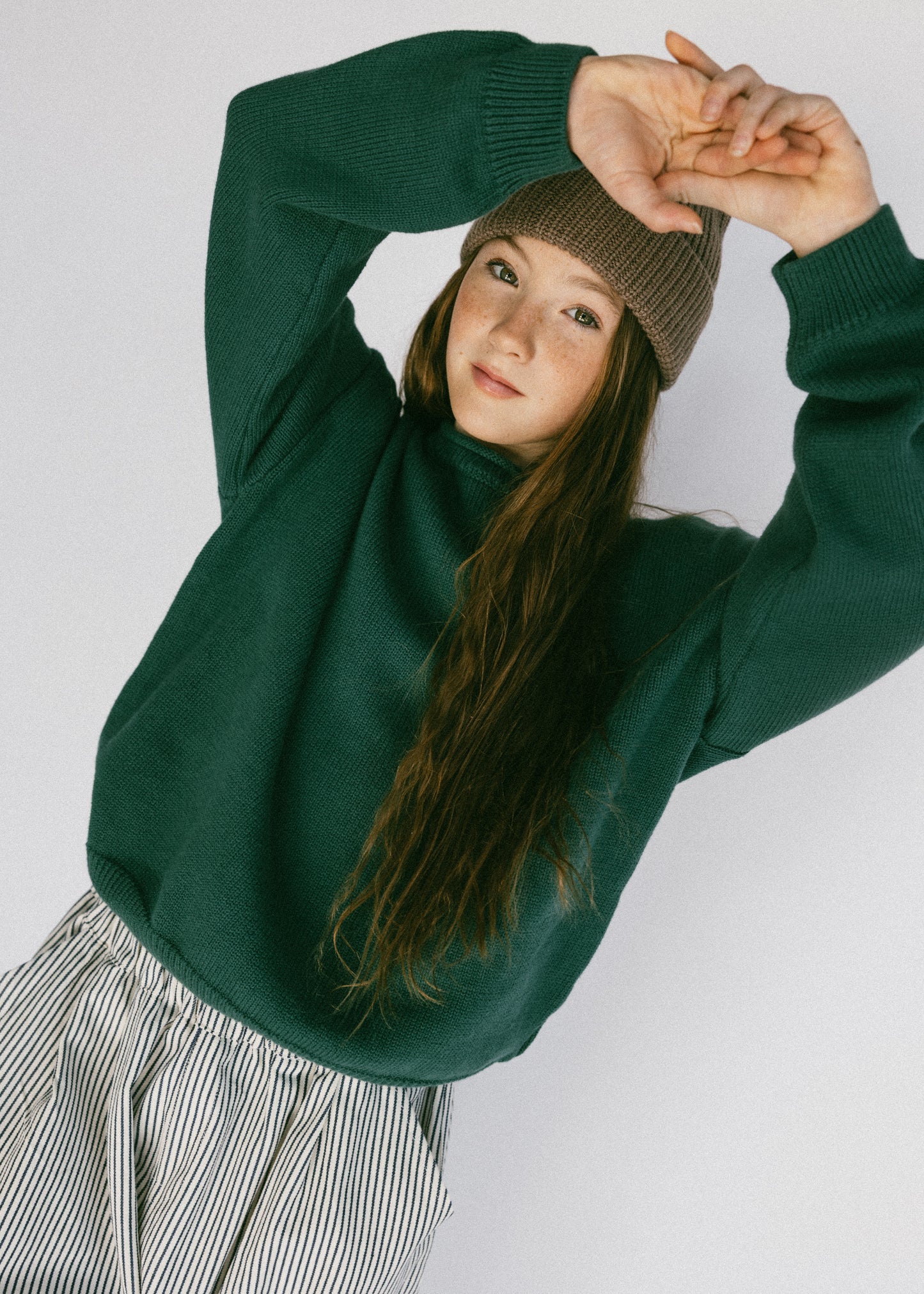 Rollneck Knit- Evergreen