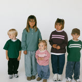 Varsity V-Neck Tee- Evergreen