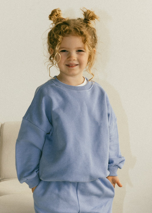 Comfort Crewneck- Blue Bell