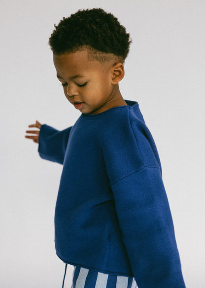 Oversized Knitted Long Sleeve- Blue