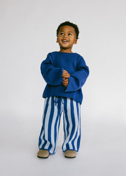 Oversized Knitted Long Sleeve- Blue