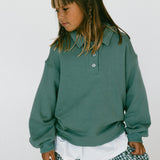 Polo Sweater- Sea Foam Green