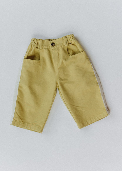 Side Stripe Pants- Vintage Yellow