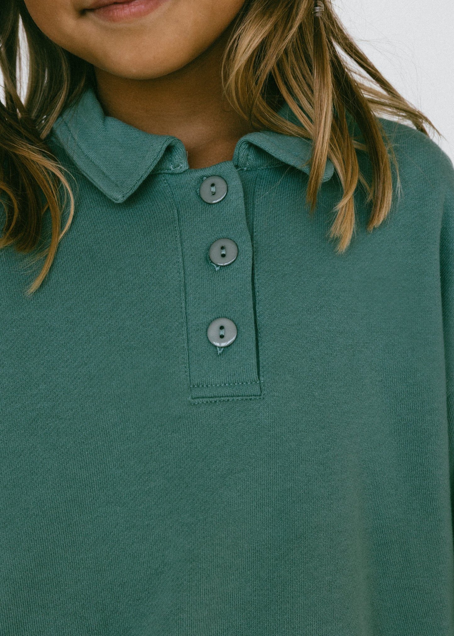 Polo Sweater- Sea Foam Green