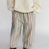 Baggy Cord Pants- Striped