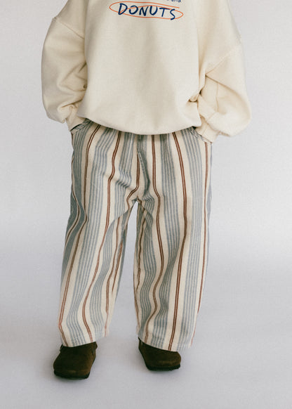 Baggy Cord Pants- Striped