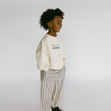 Baggy Cord Pants- Striped