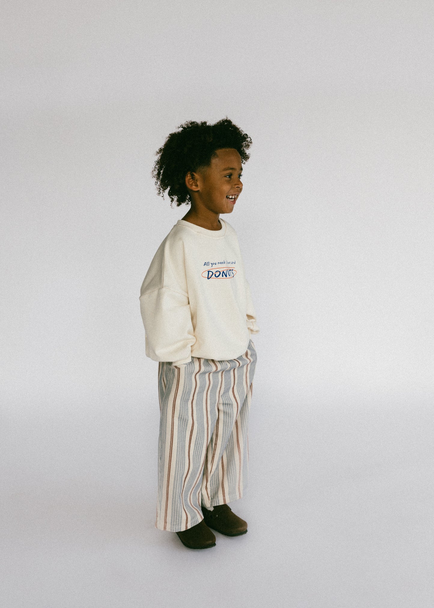 Baggy Cord Pants- Striped