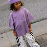 Polka Dot Racer Pants - White