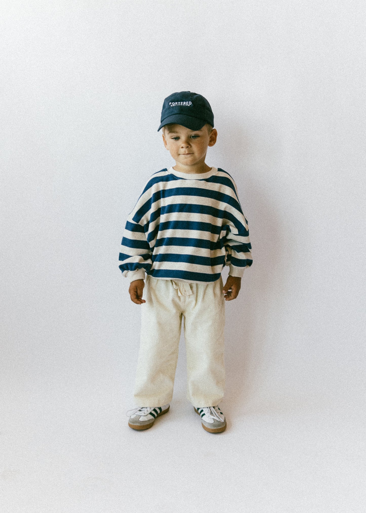 Stripe Crewneck- Blue