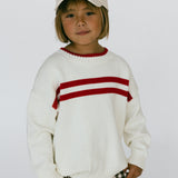 Double Stripe Knit- Ivory