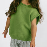 Sweater Vest- Pea Green