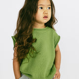 Sweater Vest- Pea Green