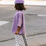 Polka Dot Racer Pants - White