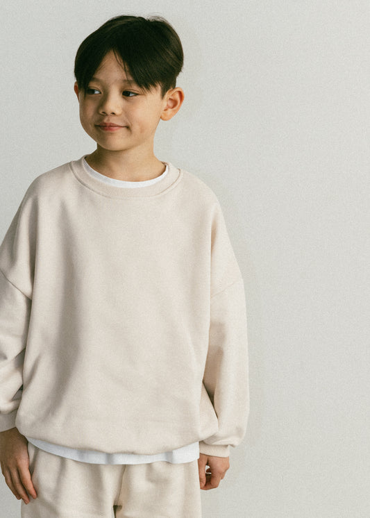 Comfort Crewneck- Cream