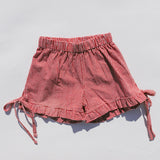Picnic Bow Shorts- Red