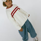 Double Stripe Knit- Ivory