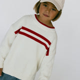 Double Stripe Knit- Ivory