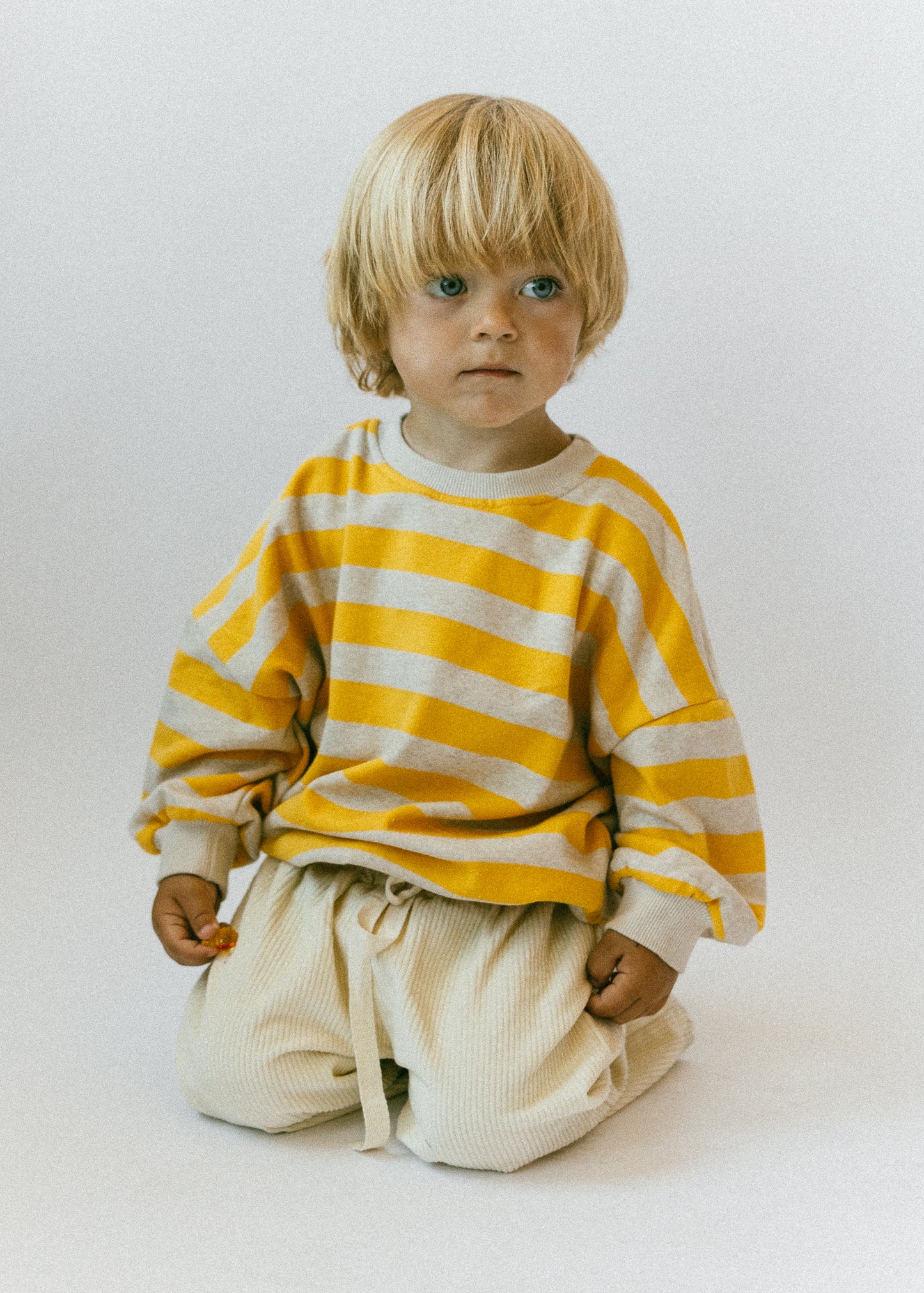 Stripe Crewneck- Goldie