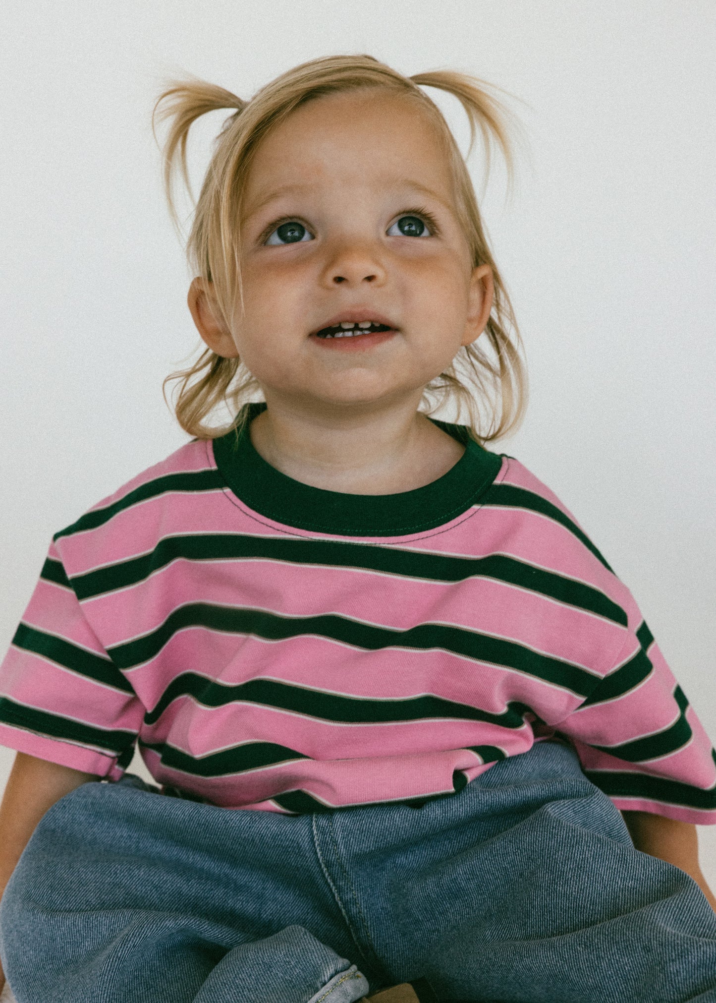 Striped Retro Tee- Pink