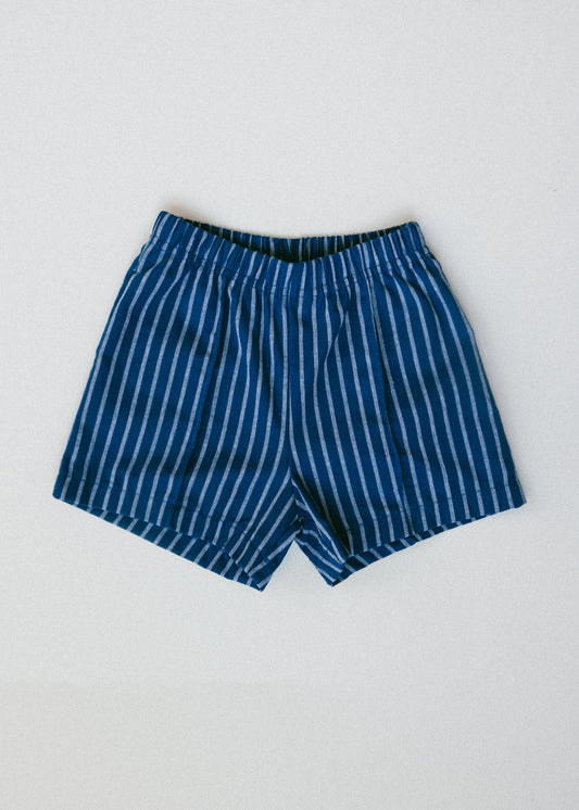 Striped Short- Blue