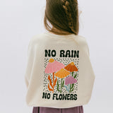 Graphic Crewneck- Flowers- Sand