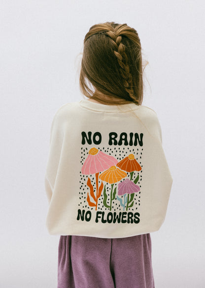 Graphic Crewneck- Flowers- Sand