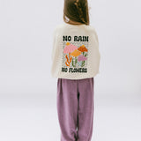 Graphic Crewneck- Flowers- Sand