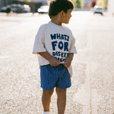 Striped Shorts- Blue