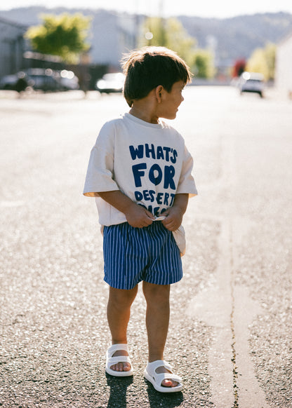 Striped Short- Blue
