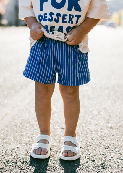 Striped Short- Blue