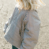 Half Zip Pullover- Striped