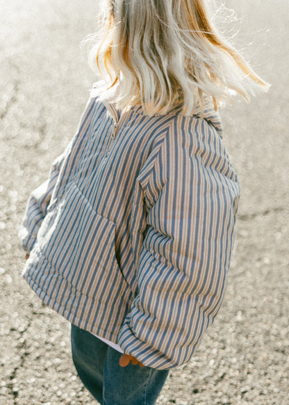 Half Zip Pullover- Striped