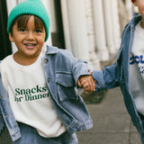 Graphic Crewneck- Snacks For Dinner- Green