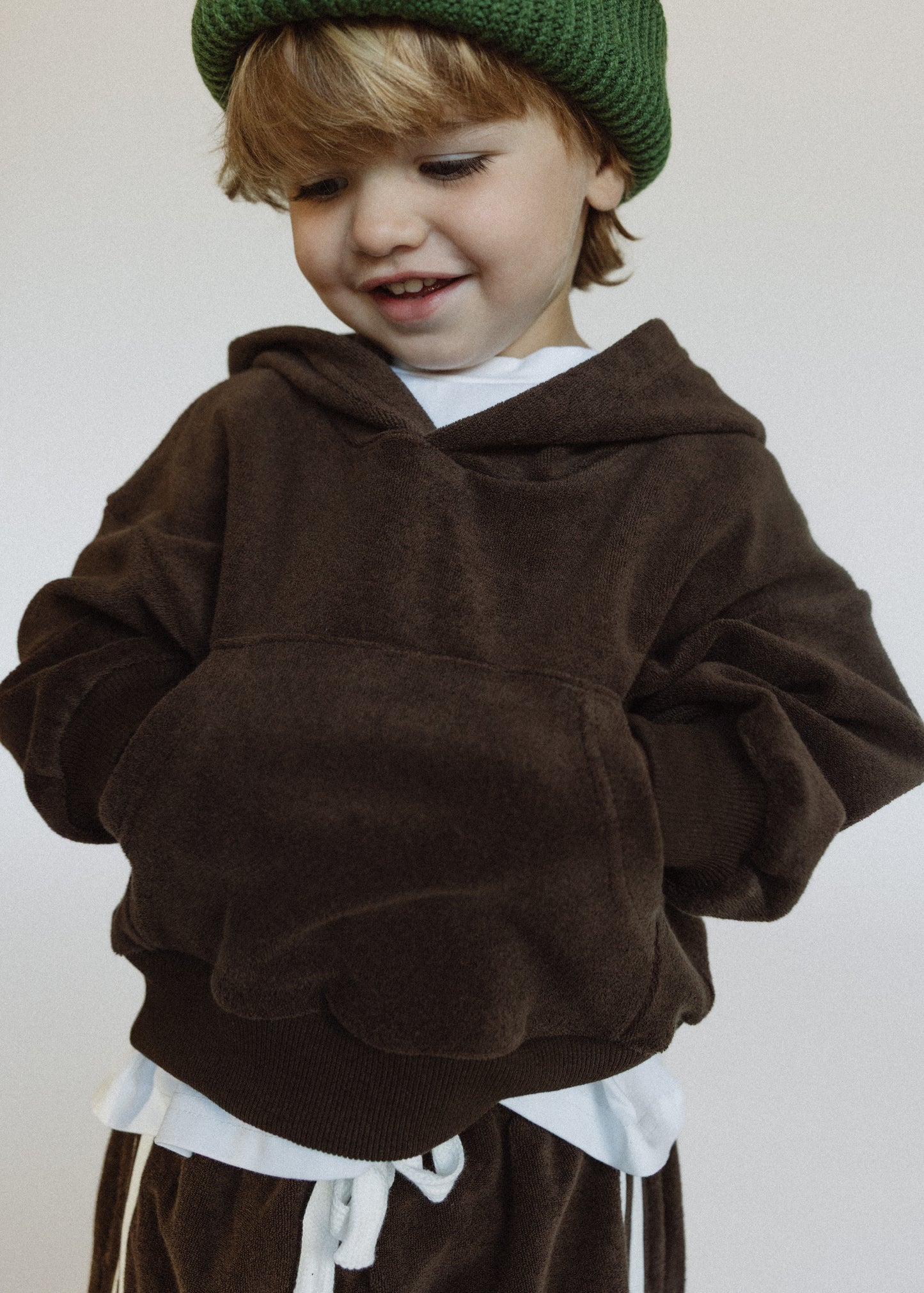 Terry Hoodie- Chocolate