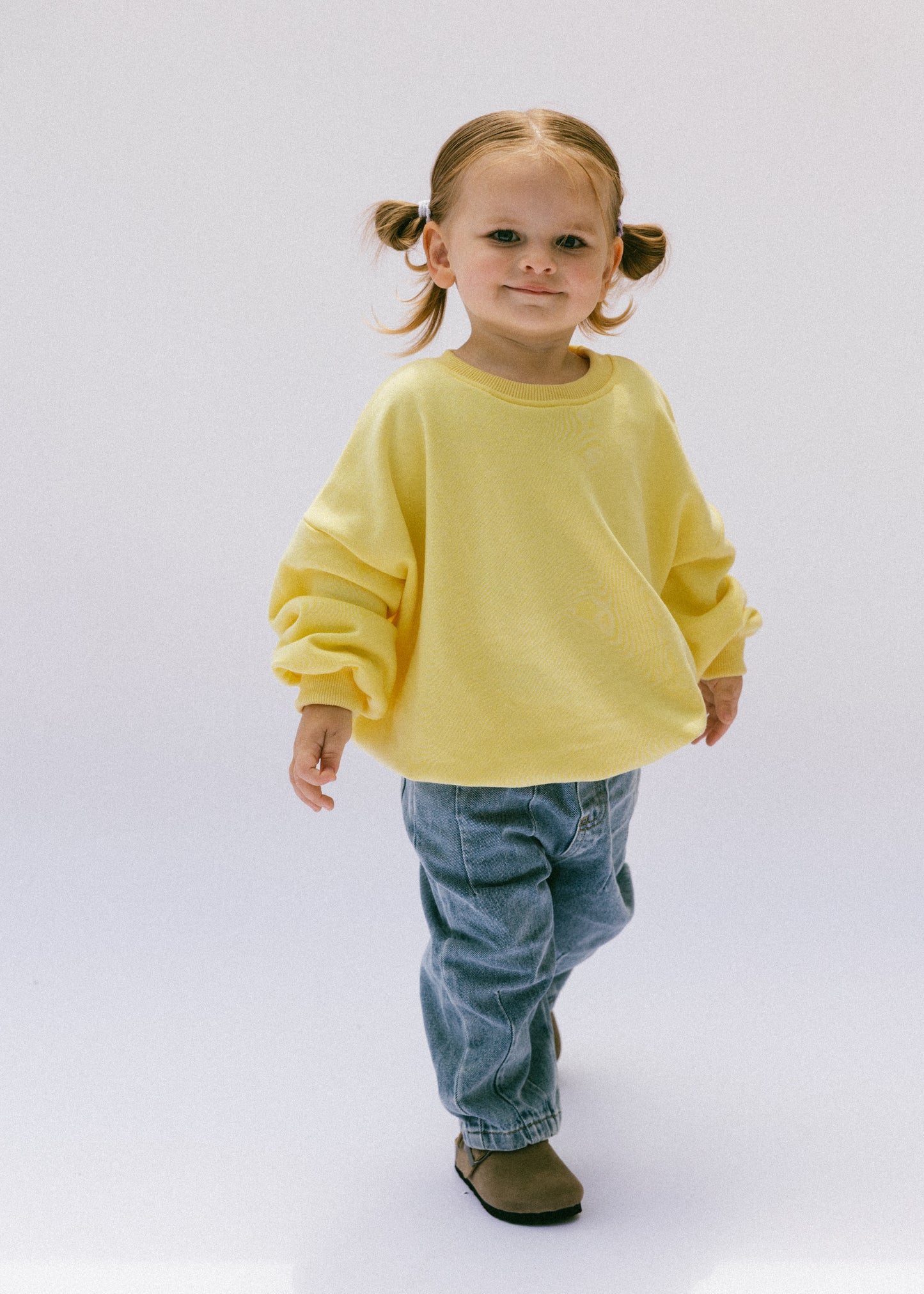 Graphic Crewneck- Flowers- Yellow