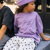 Boxy Graphic Tee- Deep- Lilac