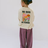 Graphic Crewneck- Flowers- Sand