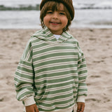 Striped Hoodie- Olive