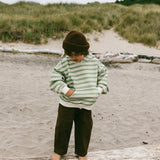 Striped Hoodie- Olive