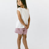 Pin Striped Shorts- Red